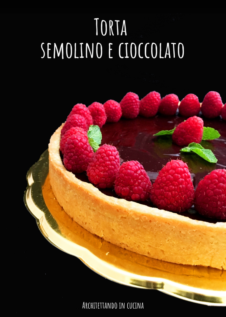 Torta semolino e cioccolato