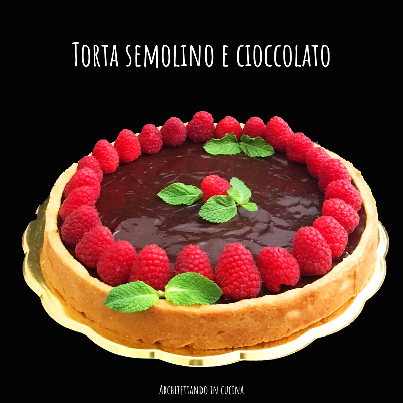 Torta semolino e cioccolato