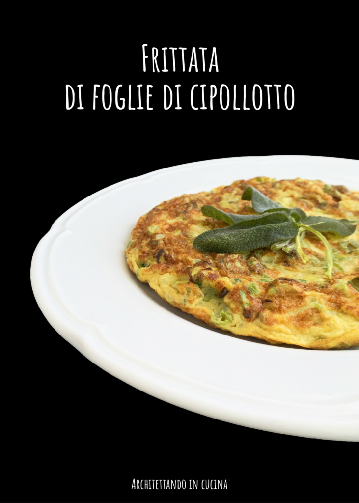 Frittata di foglie di cipollotto
