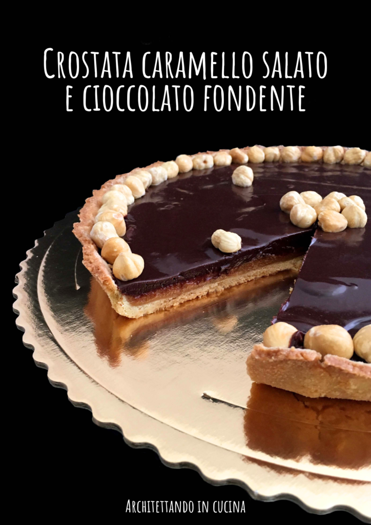 Crostata caramello salato e cioccolato fondente