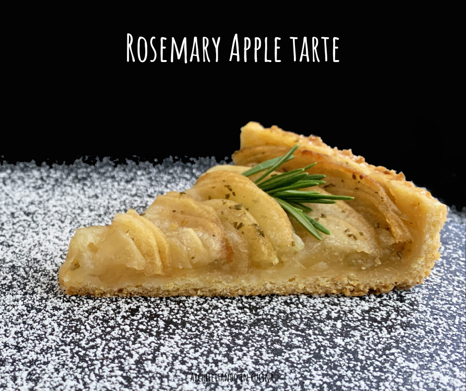 Rosemary Apple Tart o crostata di mele e rosmarino