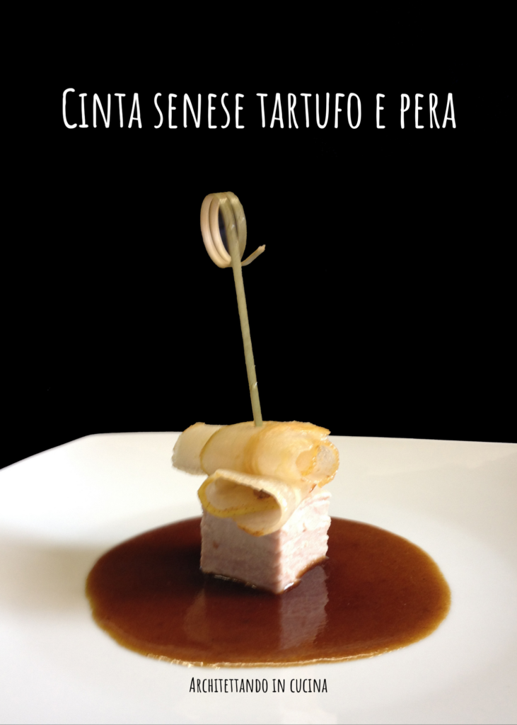 Cinta senese tartufo e pera