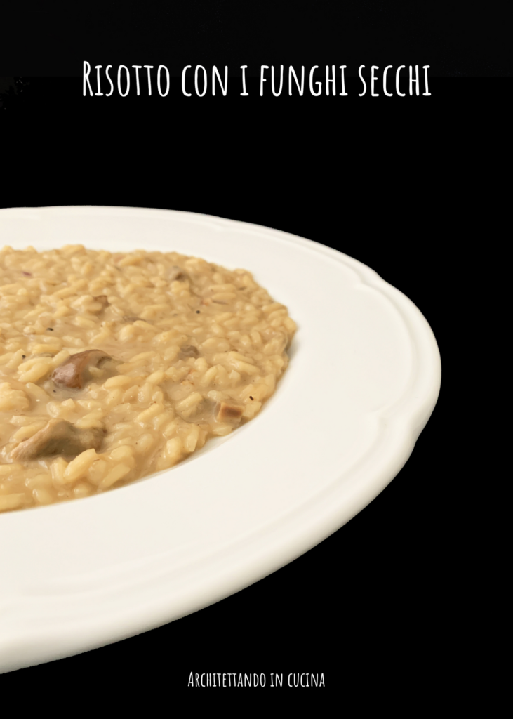 Risotto con i funghi secchi