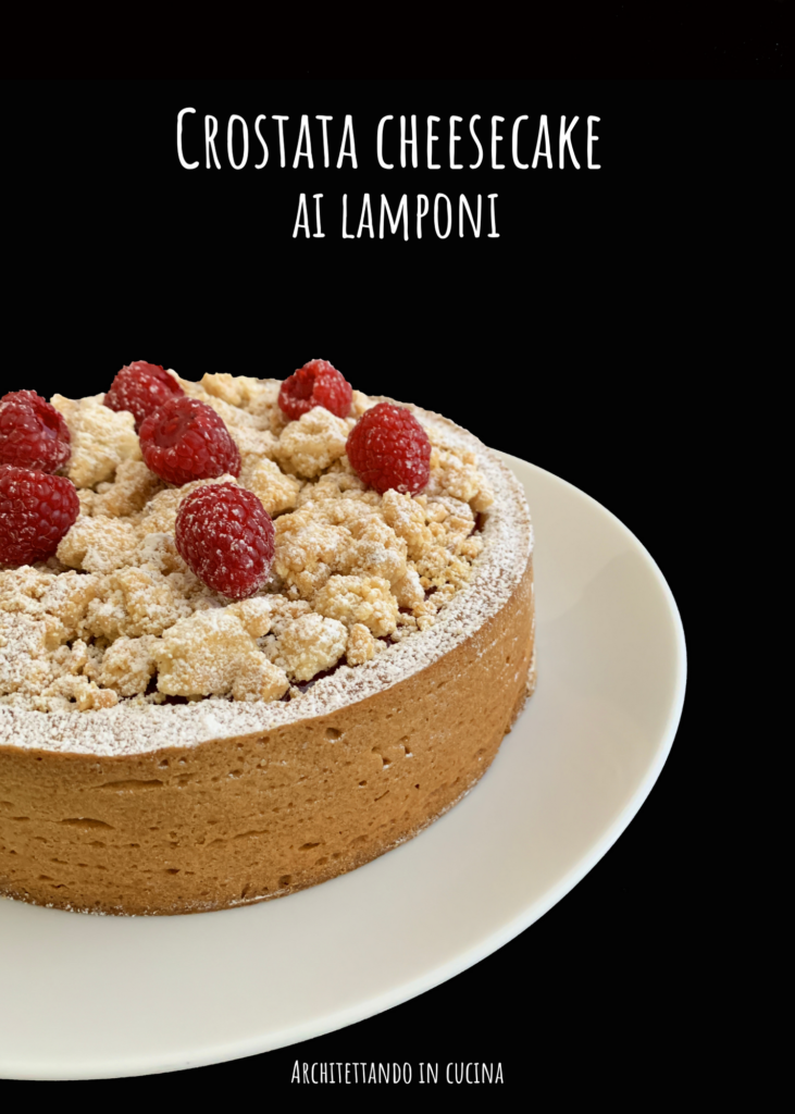 Crostata cheese cake ai lamponi ispirata al maestro Stefano Laghi