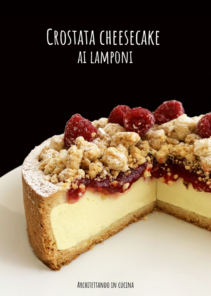 Crostata cheese cake ai lamponi ispirata al maestro Stefano Laghi