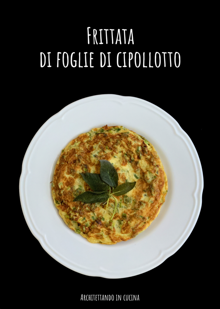 Frittata di foglie di cipollotto