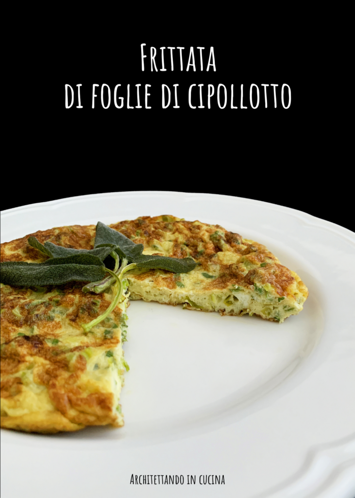 Frittata di foglie di cipollotto