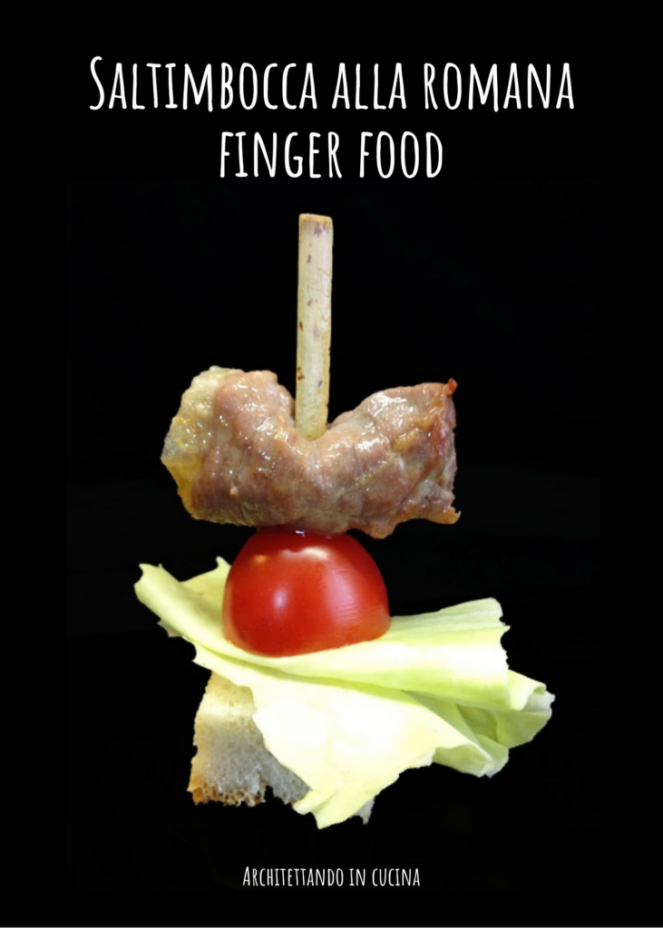 Saltimbocca alla romana finger food