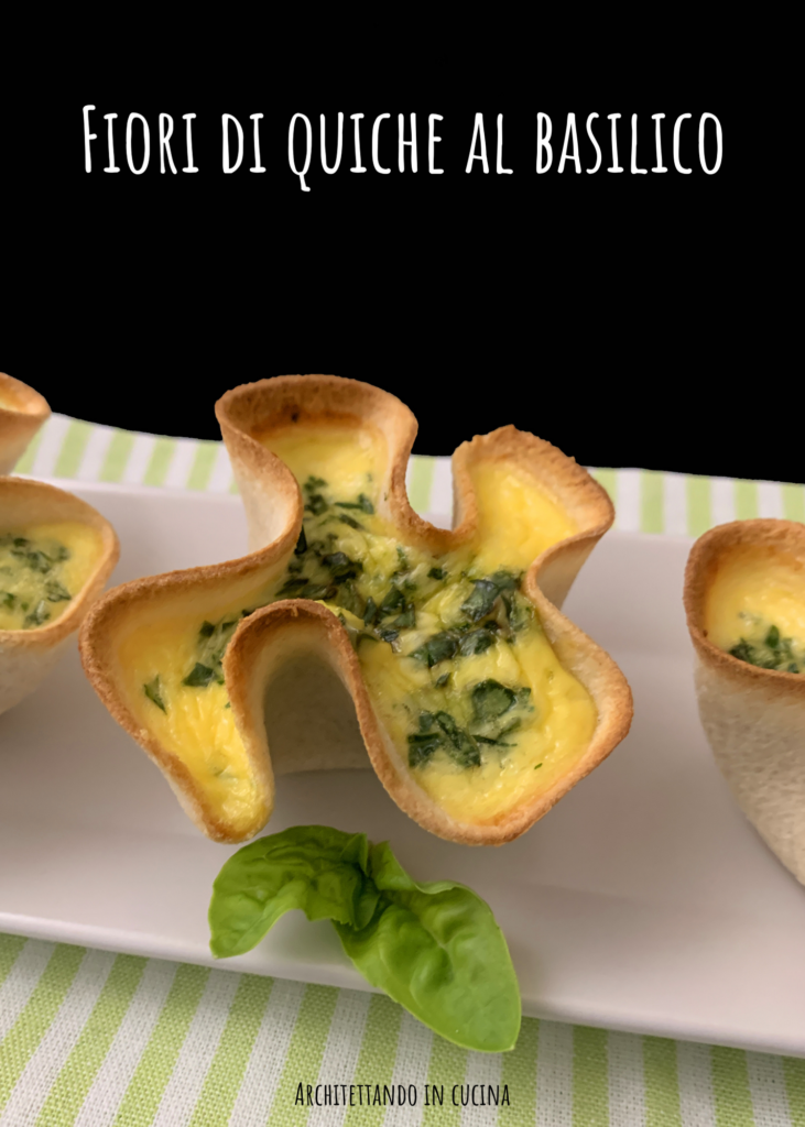 Fiori di quiche al basilico