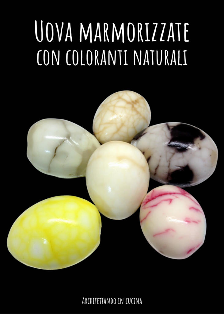 Uova marmorizzate con coloranti naturali