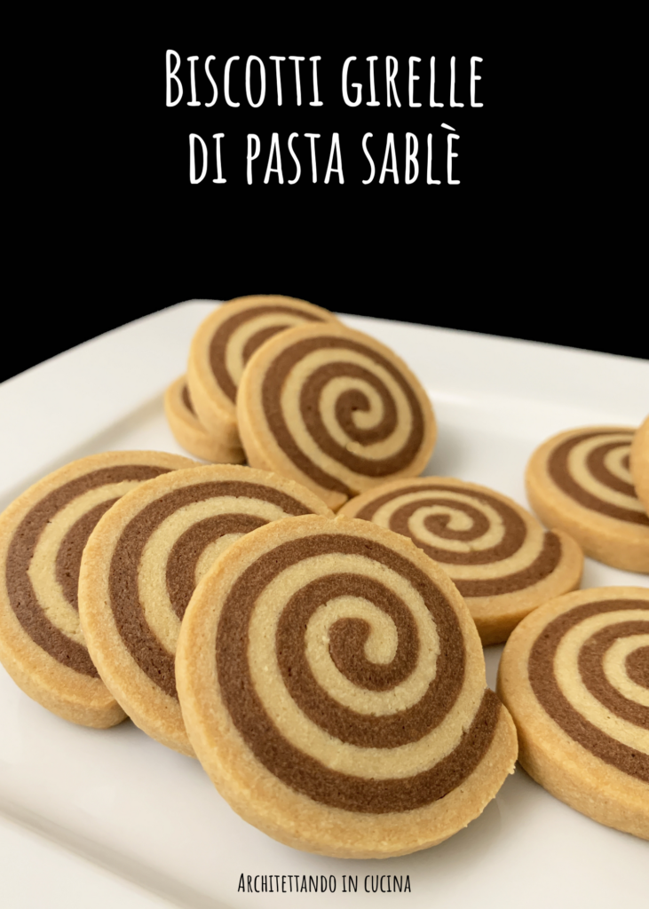 Biscotti girelle di pasta sablè