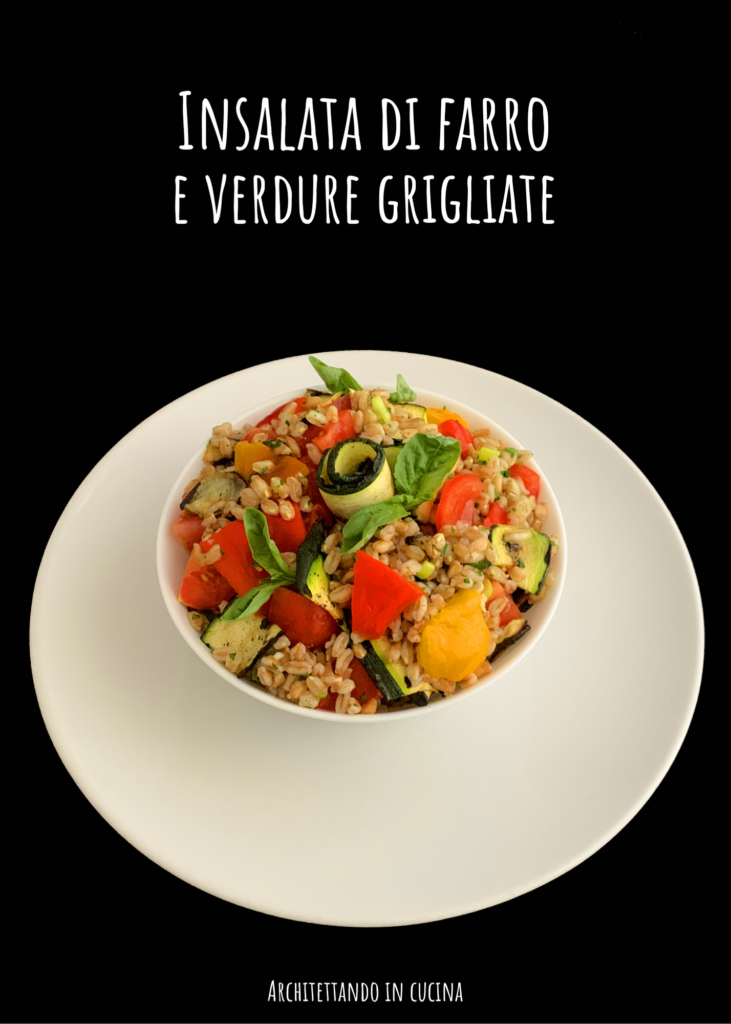 Insalata di farro e verdure grigliate