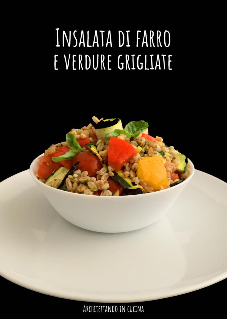 Insalata di farro e verdure grigliate