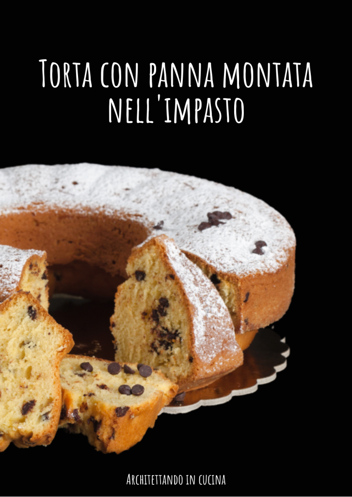 Torta con panna montata nell'impasto - Whipped cream cake