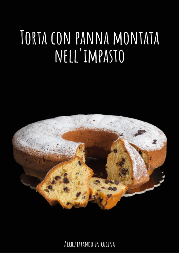 Torta con panna montata nell'impasto - Whipped cream cake