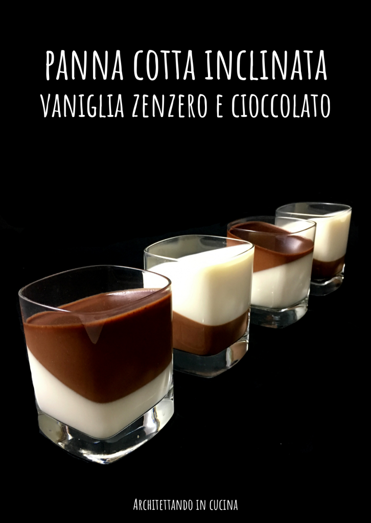 Panna cotta vaniglia zenzero e cioccolato