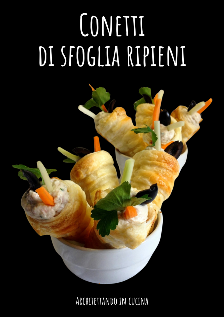 Conetti di sfoglia ripieni