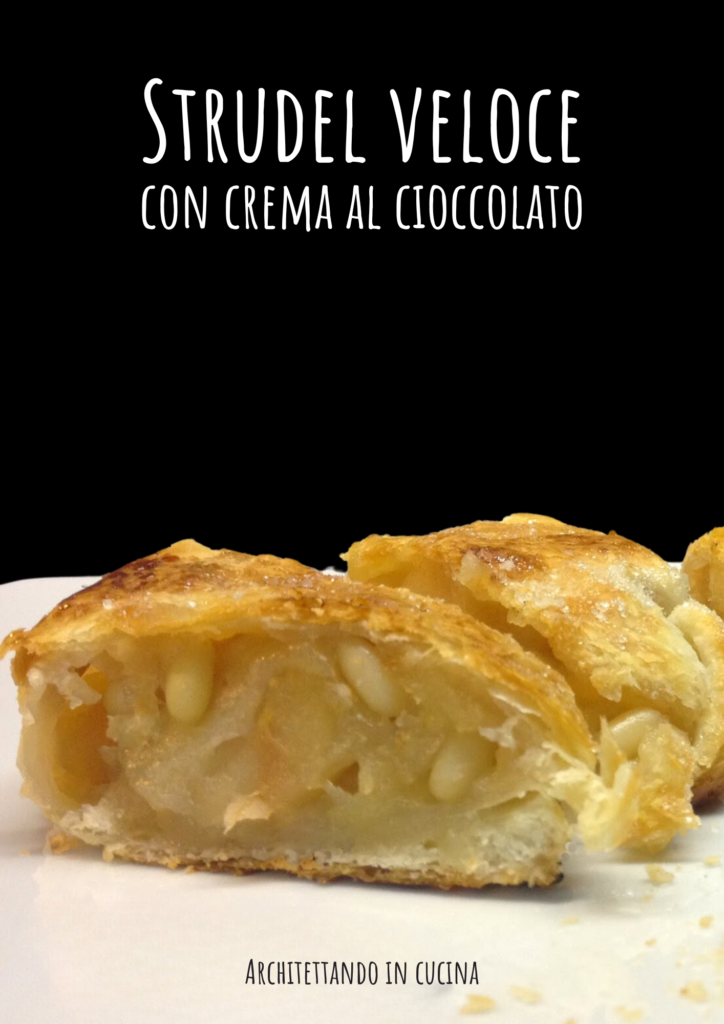 Strudel veloce con crema al cioccolato