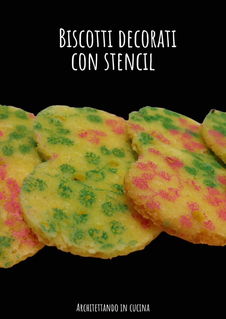 Biscotti decorati con stencil