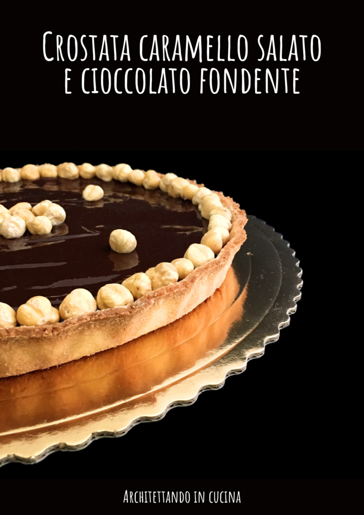 Crostata caramello salato e cioccolato fondente