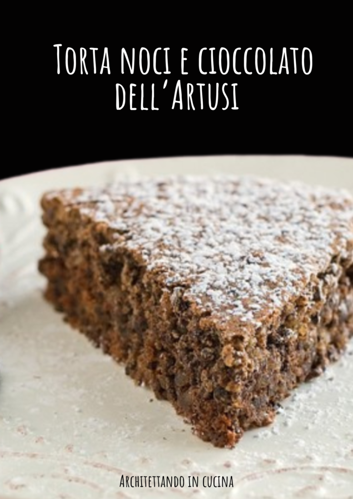 Torta di noci e cioccolato dell'Artusi