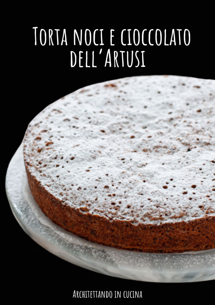 Torta di noci e cioccolato dell'Artusi