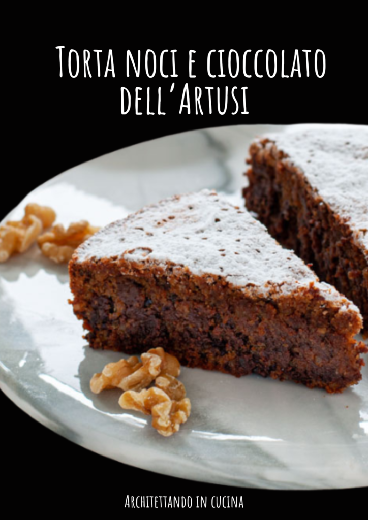 Torta di noci e cioccolato dell'Artusi