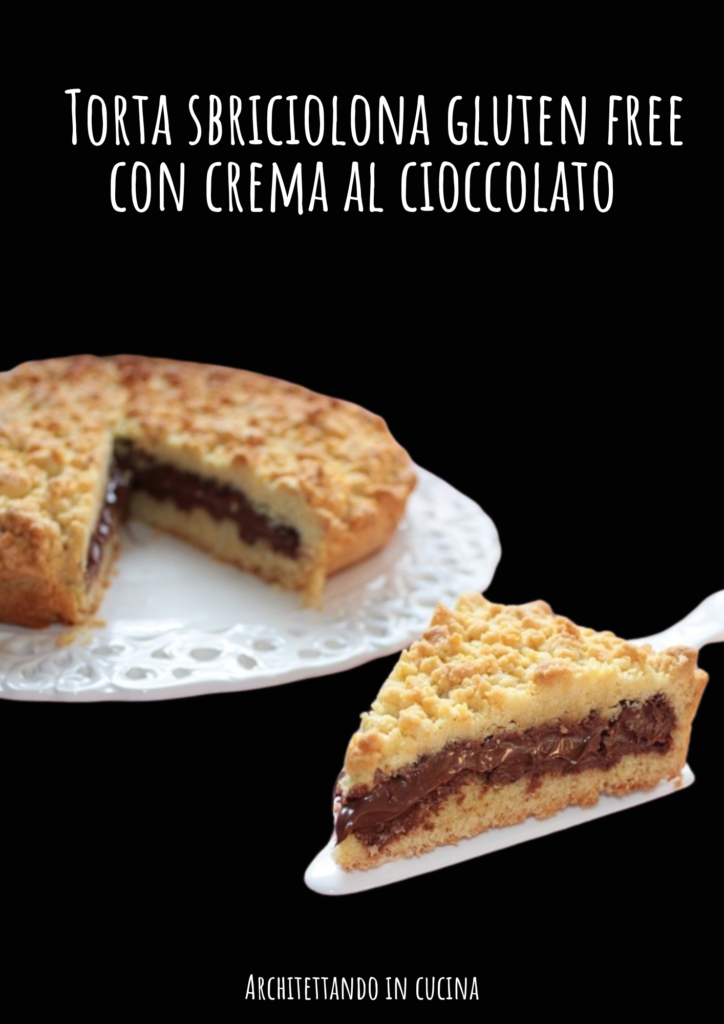 Torta sbriciolona gluten free  con crema al cioccolato