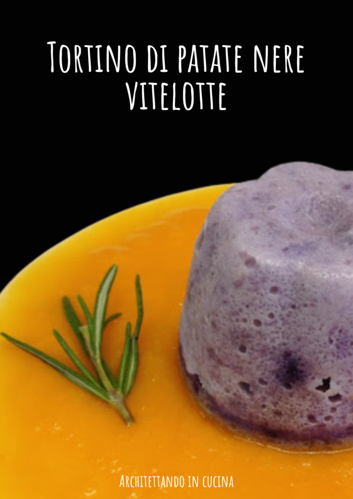 Tortino di patate nere vitelotte